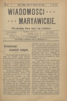 Wiadomości Maryawickie. R.2, nr 50 (25 czerwca 1910)
