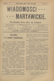 Wiadomości Maryawickie. R.2, nr 54 (9 lipca 1910)