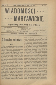 Wiadomości Maryawickie. R.2, nr 55 (14 lipca 1910)