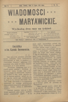 Wiadomości Maryawickie. R.2, nr 56 (16 lipca 1910)