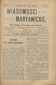 Wiadomości Maryawickie. R.2, nr 58 (23 lipca 1910)