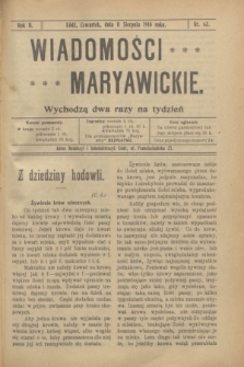Wiadomości Maryawickie. R.2, nr 63 (11 sierpnia 1910)
