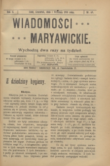 Wiadomości Maryawickie. R.2, nr 69 (1 września 1910)