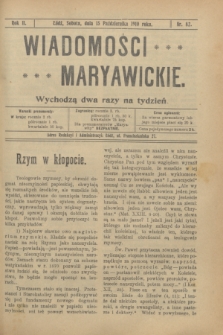 Wiadomości Maryawickie. R.2, nr 82 (15 października 1910)