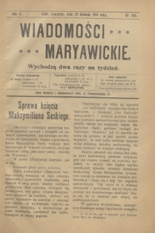 Wiadomości Maryawickie. R.2, nr 103 (29 grudnia 1910)