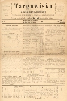 Targowisko : czasopismo dla handlu bydłem i nierogacizną = Viehmerkt-Bericht : Fachorgan für den Internationalem Viehverkehr. 1895, nr 2
