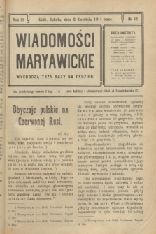 Wiadomości Maryawickie. R.3, № 42 (8 kwietnia 1911)