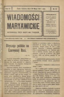 Wiadomości Maryawickie. R.3, № 59 (20 maja 1911)