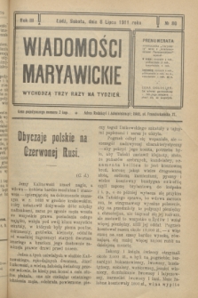 Wiadomości Maryawickie. R.3, № 80 (8 lipca 1911)