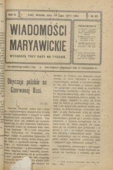 Wiadomości Maryawickie. R.3, № 81 (11 lipca 1911)