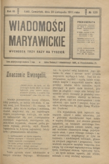 Wiadomości Maryawickie. R.3, № 139 (23 listopada 1911)