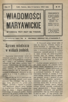 Wiadomości Maryawickie. R.4, № 69 (8 czerwca 1912)