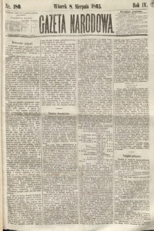 Gazeta Narodowa. 1865, nr 180
