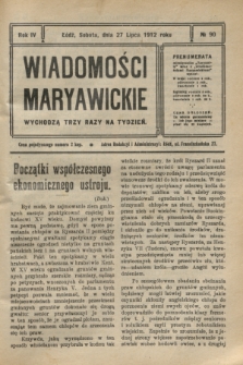 Wiadomości Maryawickie. R.4, № 90 (27 lipca 1912)