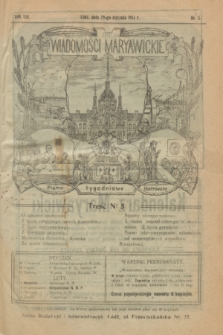 Wiadomości Maryawickie : pismo tygodniowe ilustrowane. R.8, № 5 (29 stycznia 1914)