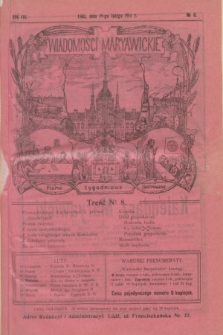 Wiadomości Maryawickie : pismo tygodniowe ilustrowane. R.8, № 8 (19 lutego 1914)