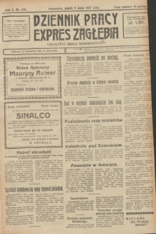 Dziennik Pracy, Expres Zagłębia : niezależny organ demokratyczny. R.2, № 103 (6 maja 1927)
