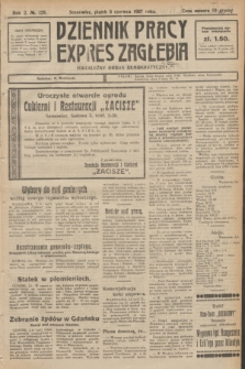 Dziennik Pracy, Expres Zagłębia : niezależny organ demokratyczny. R.2, № 129 (3 czerwca 1927)