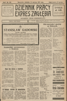 Dziennik Pracy, Expres Zagłębia : niezależny organ demokratyczny. R.2, № 136 (12 czerwca 1927) + dod.