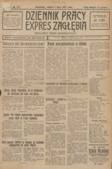 Dziennik Pracy, Expres Zagłębia : niezależny organ demokratyczny. R.2, № 151 (2 lipca 1927)