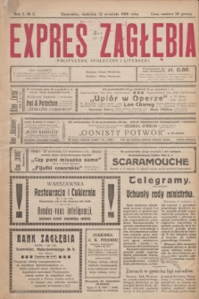 Expres Zagłębia : polityczny, społeczny i literacki. R.1, № 2 (12 września 1926)