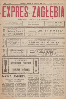 Expres Zagłębia : polityczny, społeczny i literacki. R.1, № 3 (19 września 1926)