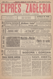 Expres Zagłębia : polityczny, społeczny i literacki. R.1, № 4 (26 września 1926)
