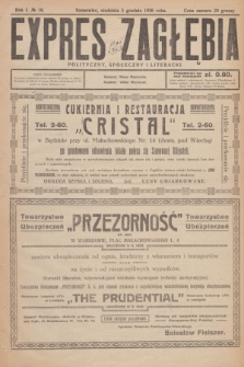 Expres Zagłębia : polityczny, społeczny i literacki. R.1, № 10 (5 grudnia 1926)
