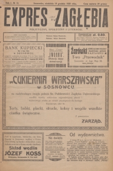 Expres Zagłębia : polityczny, społeczny i literacki. R.1, № 12 (19 grudnia 1926)
