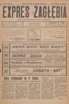 Expres Zagłębia : polityczny, społeczny i literacki. R.1, № 13 (24 grudnia 1926)