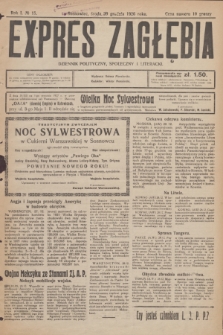 Expres Zagłębia : dziennik polityczny, społeczny i literacki. R.1, № 15 (29 grudnia 1926)