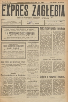 Expres Zagłębia : dziennik polityczny, społeczny i literacki. R.2, № 15 (20 stycznia 1927)