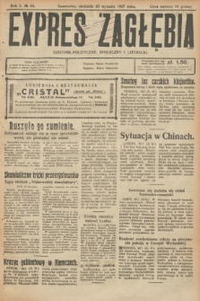 Expres Zagłębia : dziennik polityczny, społeczny i literacki. R.2, № 18 (23 stycznia 1927)
