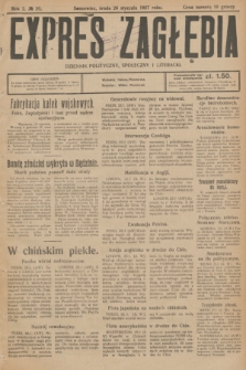Expres Zagłębia : dziennik polityczny, społeczny i literacki. R.2, № 20 (26 stycznia 1927)