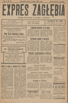Expres Zagłębia : dziennik polityczny, społeczny i literacki. R.2, № 26 (2 lutego 1927)