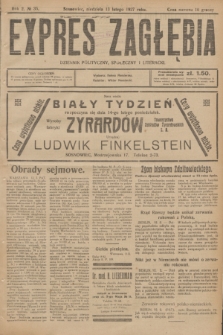 Expres Zagłębia : dziennik polityczny, społeczny i literacki. R.2, № 35 (13 lutego 1927)