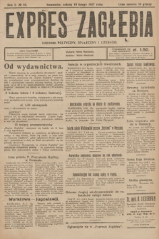 Expres Zagłębia : dziennik polityczny, społeczny i literacki. R.2, № 40 (19 lutego 1927)