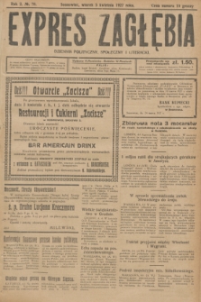Expres Zagłębia : dziennik polityczny, społeczny i literacki. R.2, № 78 (5 kwietnia 1927)