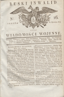 Ruski Inwalid : czyli wiadomości wojenne. 1817, No 16 (20 stycznia)