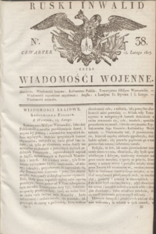 Ruski Inwalid : czyli wiadomości wojenne. 1817, No 38 (15 lutego)