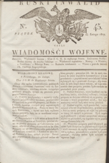 Ruski Inwalid : czyli wiadomości wojenne. 1817, No 45 (23 lutego)