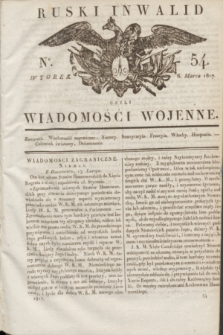 Ruski Inwalid : czyli wiadomości wojenne. 1817, No 54 (6 marca)