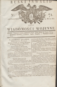 Ruski Inwalid : czyli wiadomości wojenne. 1817, No 71 (29 marca)