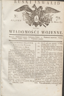 Ruski Inwalid : czyli wiadomości wojenne. 1817, No 72 (30 marca)