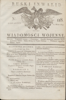 Ruski Inwalid : czyli wiadomości wojenne. 1817, No 118 (24 maia)