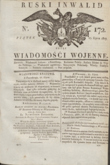 Ruski Inwalid : czyli wiadomości wojenne. 1817, No 172 (27 lipca)