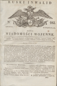 Ruski Inwalid : czyli wiadomości wojenne. 1817, No 261 (8 listopada)