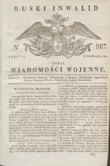 Ruski Inwalid : czyli wiadomości wojenne. 1817, No 287 (8 grudnia)