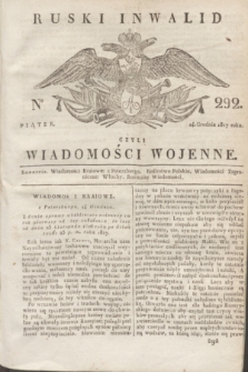 Ruski Inwalid : czyli wiadomości wojenne. 1817, No 292 (14 grudnia)