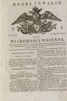 Ruski Inwalid : czyli wiadomości wojenne. 1819, No 8 (10 stycznia)
